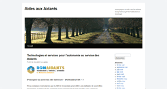 Desktop Screenshot of aidesauxaidants.fr